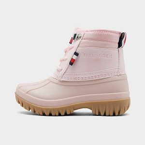 Tommy Hilfiger Girls&apos; Toddler Duck Boots in Pink/Pink Size 10.0 - 3045547