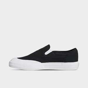 Adidas Men&apos;s Originals Nizza RF Slip-On Casual Shoes in Black/Black Size 7.0 Leather/Suede - 3504306
