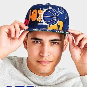Mitchell And Ness Orlando Magic NBA Sticker Pack Hardwood Classics Snapback Hat in Blue/Purple - 8206863