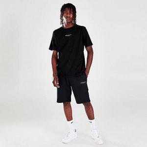Sonneti Men&apos;s Brom Shorts in Black/Black Size 6XL Fleece - 5802918