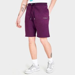 Sonneti Men&apos;s Brom Shorts in Purple/Maroon Cream Size 2XL Fleece - 5803043