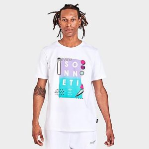 Sonneti Men&apos;s London Graphic Print Short-Sleeve T-Shirt in White/White Size 2XL Cotton - 5822776