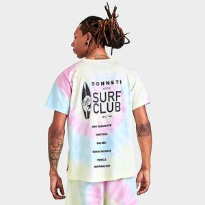 Sonneti Men&apos;s Surf Club Tie-Dye Short-Sleeve T-Shirt Size Large - 5822720
