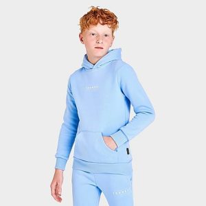 Sonneti Kids&apos; London Pullover Hoodie in Blue/Carolina Blue Size Small Fleece - 5886174