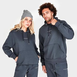 Sonneti London Hoodie in Grey/Ombre Blue Size XL Fleece - 5850707