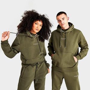 Sonneti London Hoodie in Green/Dark Olive Size Medium Fleece - 5850726
