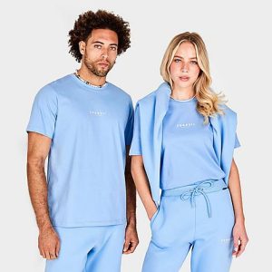 Sonneti London T-Shirt in Blue/Carolina Blue Size 6XL Cotton - 5802961