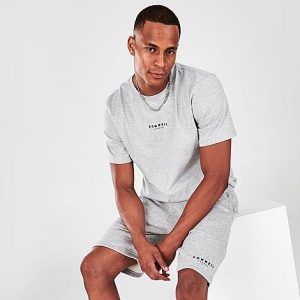 Sonneti Men&apos;s Brom Shorts in Grey/Grey Size Small Fleece - 5738134