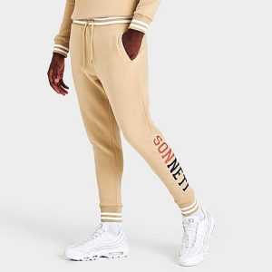 Sonneti Men&apos;s London Varsity Fleece Jogger Pants in Beige/Oatmeal Size 3XL Cotton/Fleece - 5850751