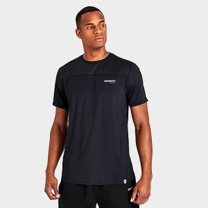 Sonneti Men&apos;s London Sport Rider Reflective T-Shirt in Black/Black Size 2XL Cotton - 5884174