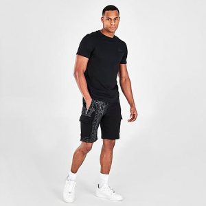Supply And Demand Men&apos;s Dropper Woven Cargo Shorts in Black/Black Size 2XL - 5783567