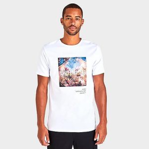 Supply And Demand Men&apos;s Alpha Graphic T-Shirt in White/White Size 2XL Cotton - 5831680