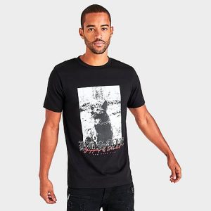 Supply And Demand Men&apos;s Hustle Dog Graphic T-Shirt in Black/Black Size 2XL Cotton - 5831685