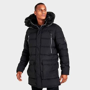 Supply And Demand Men&apos;s Arctic Parka in Black/Black Size Medium - 5851131