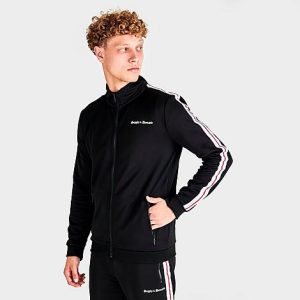 Supply And Demand Men&apos;s Purge Track Jacket in Black/Black Size 2XL - 5851099