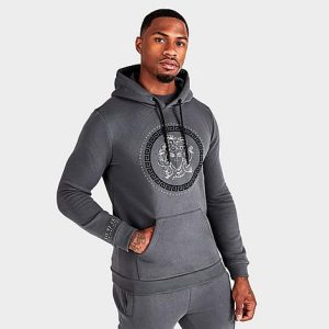 Supply And Demand Men&apos;s Mind Graphic Pullover Hoodie in Grey/Magnet Size 2XL - 5851244