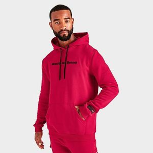 Supply And Demand Men&apos;s Gamble Pullover Hoodie in Red/Red Size 2XL - 5851094
