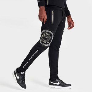 Supply And Demand Men&apos;s Master Jogger Pants in Black/Black Size 2XL Cotton - 5851169