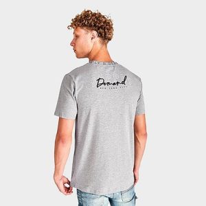 Supply And Demand Men&apos;s Wordmark T-Shirt in Grey/Grey Size XL Cotton - 5851038