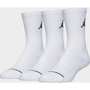 Jordan Jumpman 3-Pack Crew Socks in White/White Size Large Nylon/Polyester/Spandex - 8095062