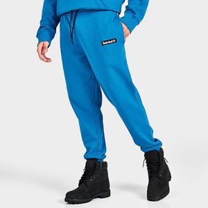 Timberland Men&apos;s Woven Badge Logo Sweatpants in Blue/Sea Blue Size 2XL Cotton/Polyester - 5829912