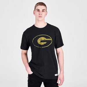 Mitchell And Ness Men&apos;s Legendary Slub Grambling State University Short-Sleeve T-Shirt in Black/Black Size Large 100% Cotton - 5790693