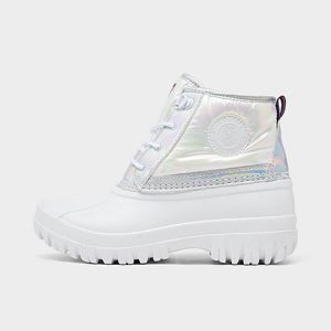 Tommy Hilfiger Girls&apos; Little Kids&apos; Duck Boots in White/White Size 13.0 - 3197174