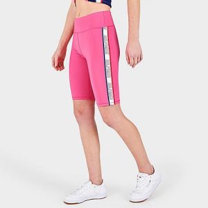 Tommy Jeans Women&apos;s Bike Shorts in Pink/ Size Large Cotton - 5845959