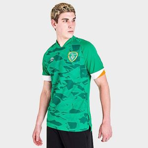 Nike Team Men&apos;s Umbro Ireland Home 2021-22 Replica Soccer Jersey in Green/Green Size XL 100% Polyester/Jersey - 5868768
