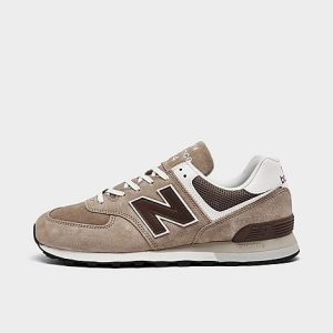 New Balance 574 Casual Shoes in Beige/Khaki Size 12.0 Suede - 3164239