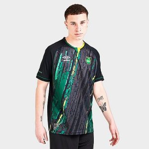 Nike Team Men&apos;s Umbro Jamaica Away 2021-22 Replica Soccer Jersey in Black/Black Size 2XL 100% Polyester/Jersey - 5868759