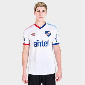 Nike Team Men&apos;s Umbro Club Nacional de Football Home 2021-22 Replica Soccer Jersey in White/White Size XL 100% Polyester/Jersey - 5868750
