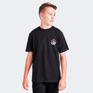 Vans Kids&apos; Pizzeria T-Shirt in Black/Black Size XL 100% Cotton - 5808914