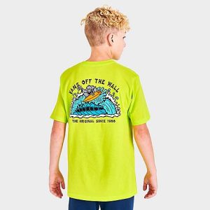 Vans Kids&apos; Ripping Reaper T-Shirt in Yellow/Lime Punch Size XL 100% Cotton - 5851526