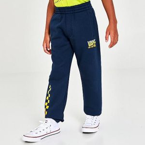 Vans Toddler And Little Kids&apos; Palm Coaster Fleece Jogger Pants in Blue/Dress Blues Size 7 Cotton/Polyester/Fleece - 5821677
