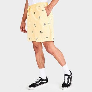 Vans Men&apos;s Range Relaxed Elastic Shorts in Yellow/Yellow Size XL Cotton/Twill - 5794816