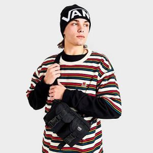 Vans Pursue Shoulder Bag in Black/Black Nylon - 8205932