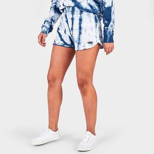Vans Women&apos;s Latte Wash Shorts in Blue/True Navy Size Medium Cotton/Polyester - 5777574