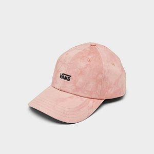 Vans Curved Bill Jockey Strapback Hat in Pink/Summer Camp 100% Cotton - 8204340