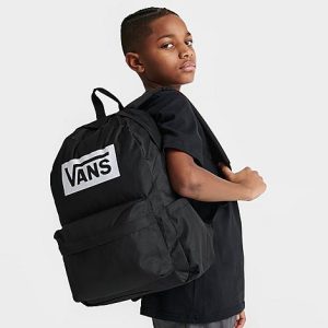 Vans Old Skool Boxed Backpack in Black/Black Polyester - 8204930