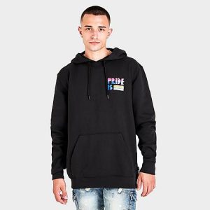 Vans Men&apos;s Pride Graphic Pullover Hoodie in Black/Black Size 2XL Cotton/Polyester - 5793765