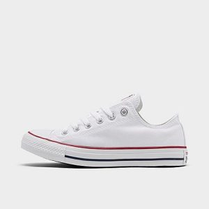 Converse Women&apos;s Chuck Taylor Low Top Casual Shoes in White/Optical White Size 9.5 Canvas - 1925652