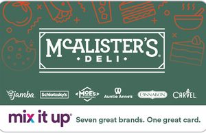 McAlister's Deli Gift Card- GC_McalistersDeli_100