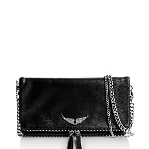 Zadig & Voltaire Rock Studded Leather Shoulder Bag- 3430466