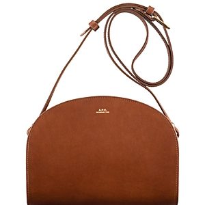 A.p.c. Sac Demi-Lune Leather Crossbody- 3774864