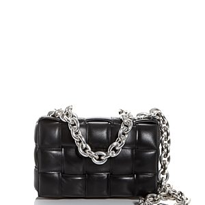 Bottega Veneta Cassette Woven Quilted Leather Crossbody- 3708090