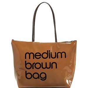 Bloomingdale's Zip Top Medium Brown Bag - 100% Exclusive- 437491
