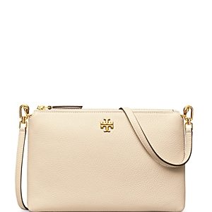 Tory Burch Kira Small Pebbled Leather Top-Zip Crossbody- 4257389