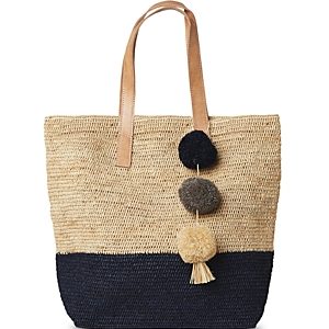 mar Y sol Montauk Color Block Raffia Tote- 3694013