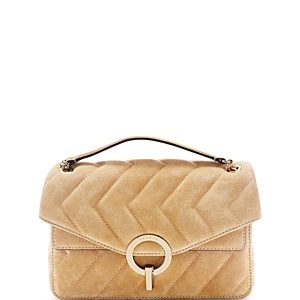 Sandro Yza Quilted Suede Handbag- 4178707